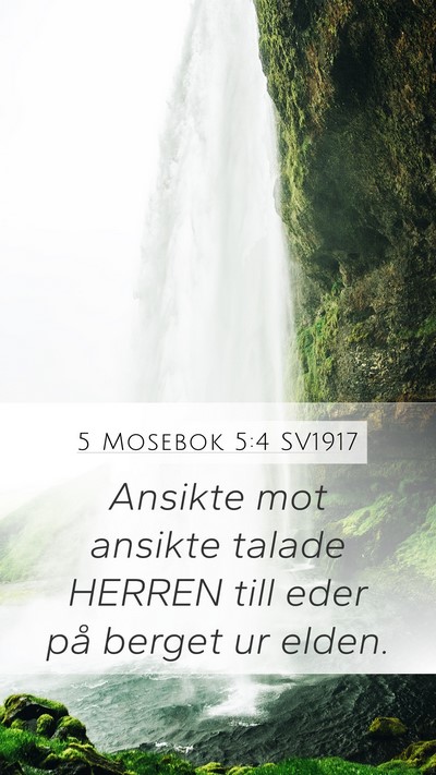 5 Mosebok 5:4 SV1917 Bible Verse Image