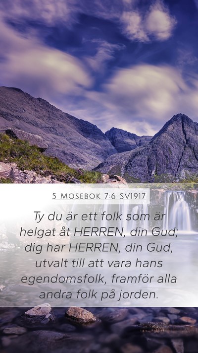 5 Mosebok 7:6 SV1917 Bible Verse Image