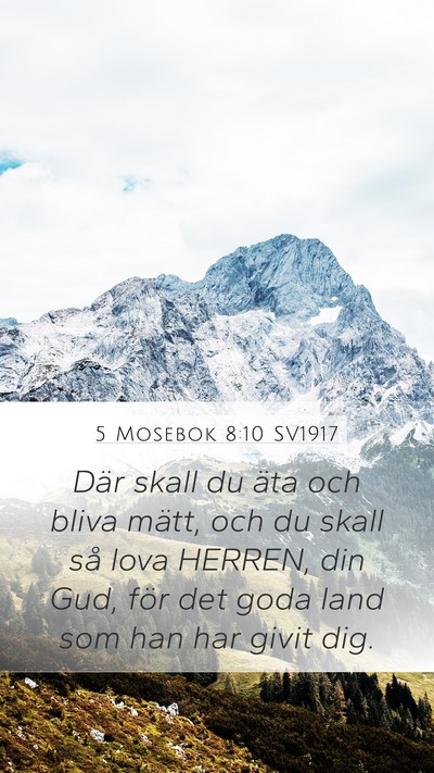 5 Mosebok 8:10 SV1917 Bible Verse Image