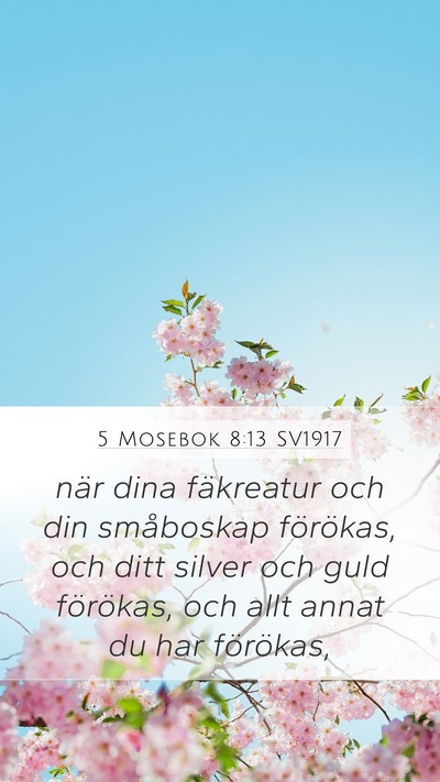 5 Mosebok 8:13 SV1917 Bible Verse Image