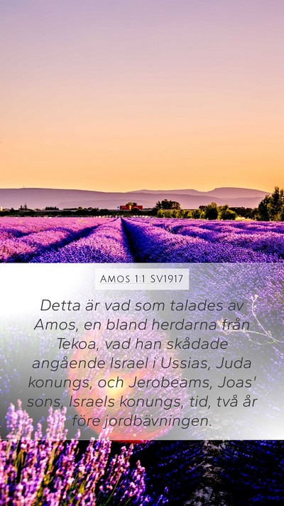 Amos 1:1 SV1917 Bible Verse Image