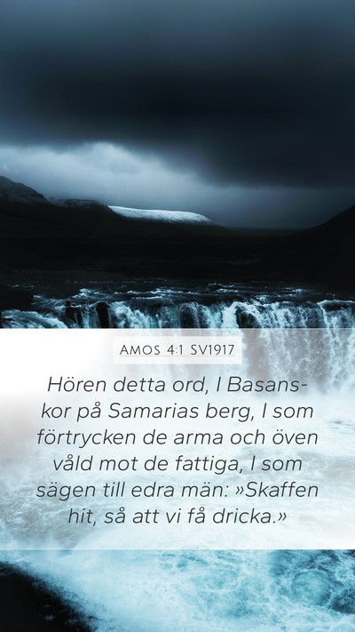 Amos 4:1 SV1917 Bible Verse Image