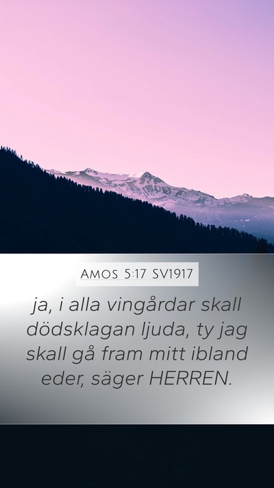 Amos 5:17 SV1917 Bible Verse Image
