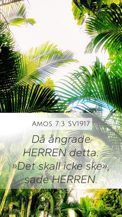 Amos 7:3 SV1917 Bible Verse Image
