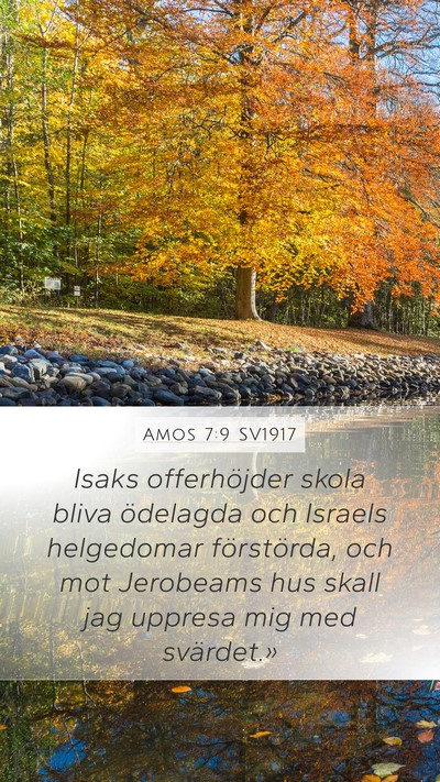 Amos 7:9 SV1917 Bible Verse Image
