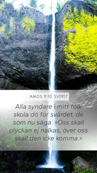 Amos 9:10 SV1917 Bible Verse Image