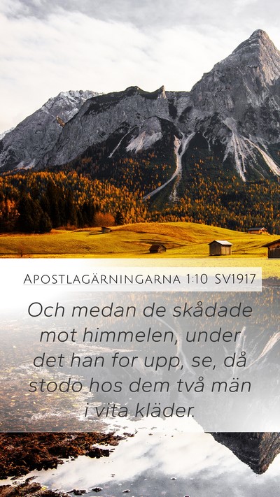 Apostlagärningarna 1:10 SV1917 Bible Verse Image