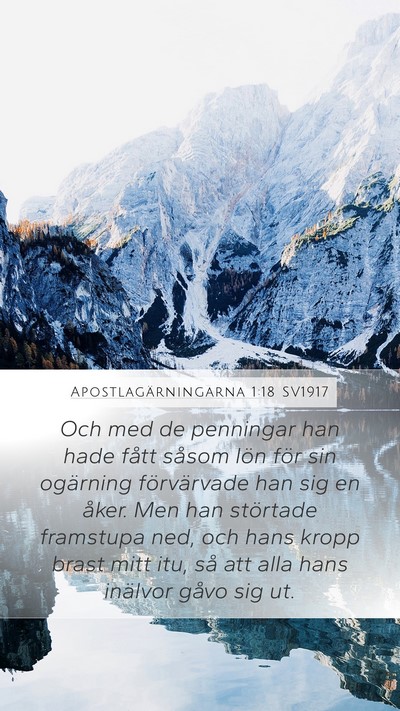 Apostlagärningarna 1:18 SV1917 Bible Verse Image
