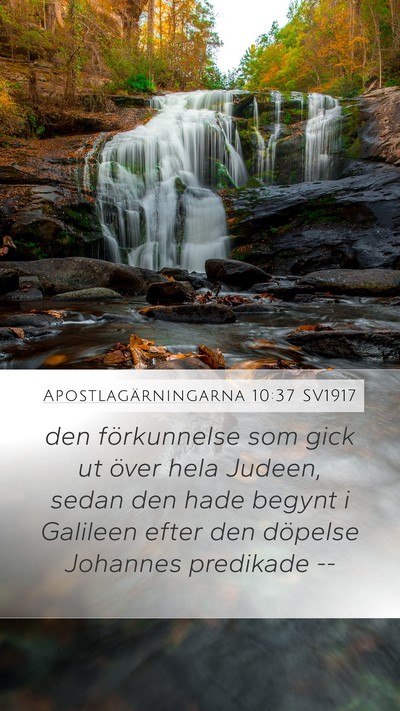 Apostlagärningarna 10:37 SV1917 Bible Verse Image