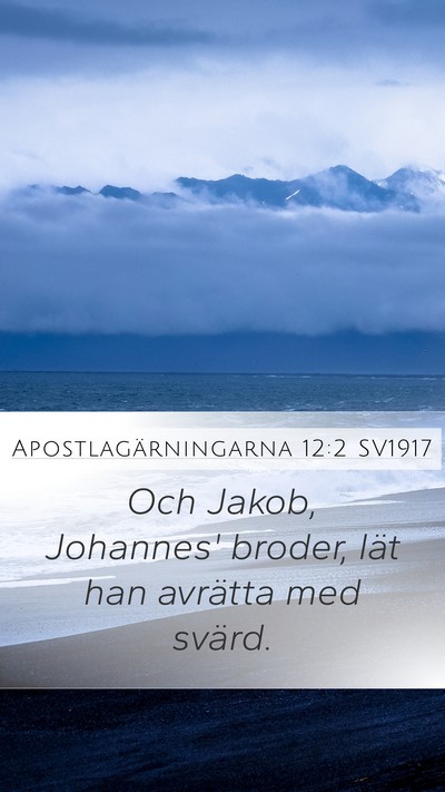 Apostlagärningarna 12:2 SV1917 Bible Verse Image