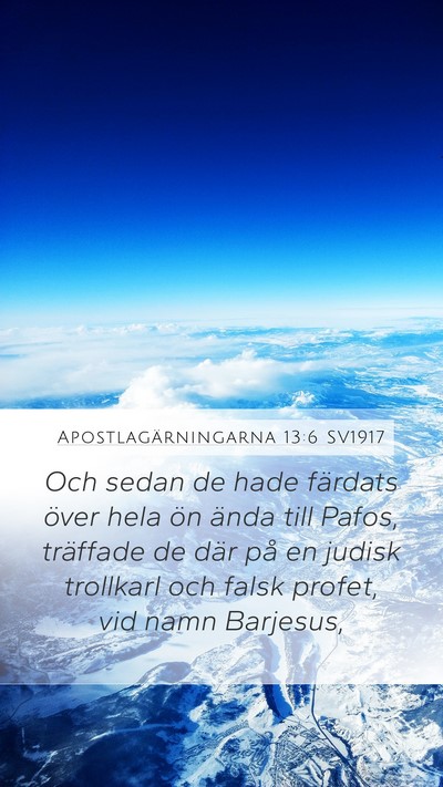 Apostlagärningarna 13:6 SV1917 Bible Verse Image