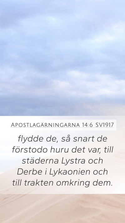 Apostlagärningarna 14:6 SV1917 Bible Verse Image