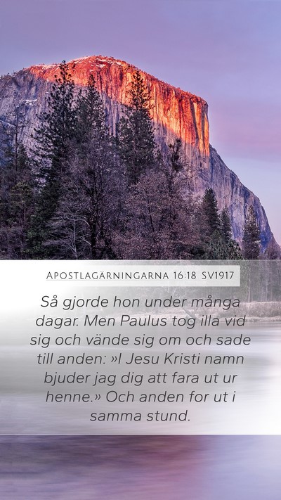 Apostlagärningarna 16:18 SV1917 Bible Verse Image