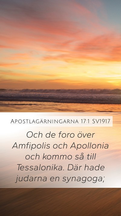 Apostlagärningarna 17:1 SV1917 Bible Verse Image