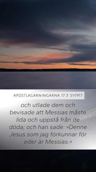 Apostlagärningarna 17:3 SV1917 Bible Verse Image