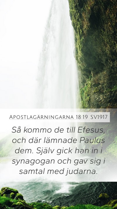 Apostlagärningarna 18:19 SV1917 Bible Verse Image