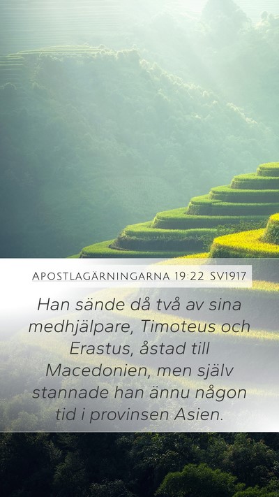 Apostlagärningarna 19:22 SV1917 Bible Verse Image