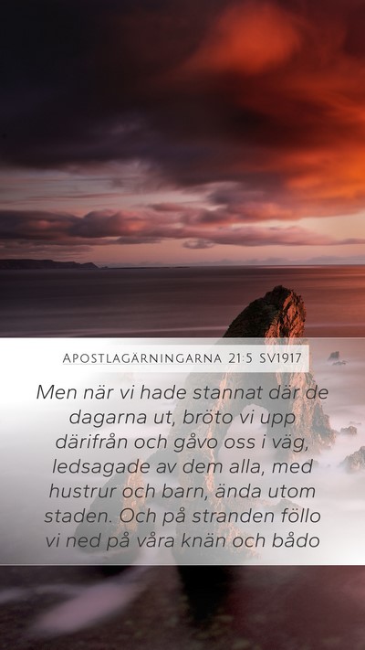 Apostlagärningarna 21:5 SV1917 Bible Verse Image