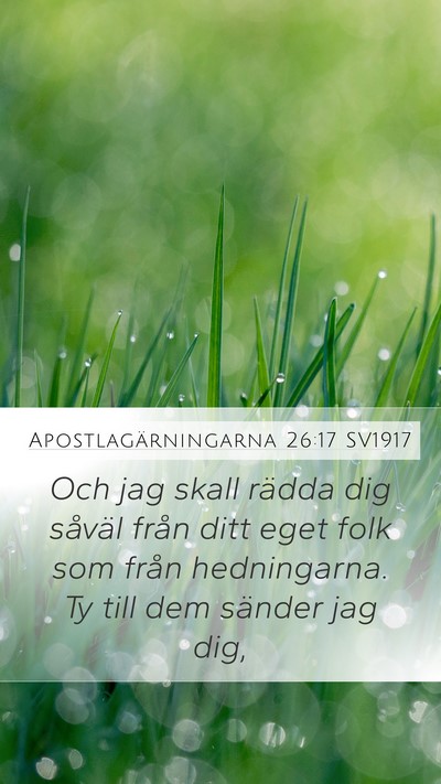 Apostlagärningarna 26:17 SV1917 Bible Verse Image
