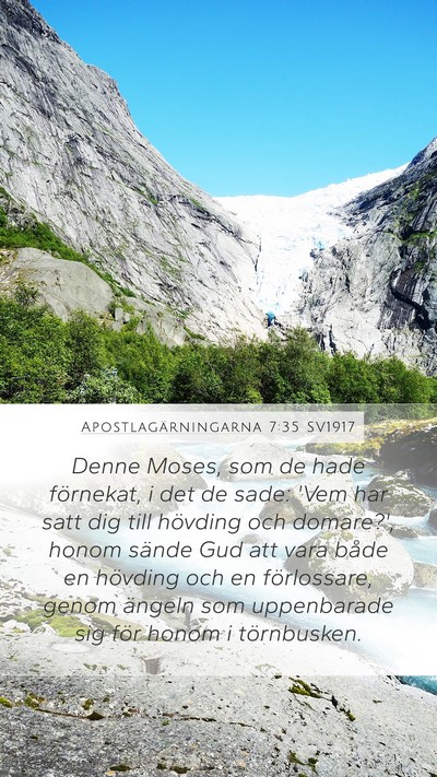 Apostlagärningarna 7:35 SV1917 Bible Verse Image