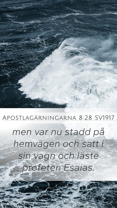 Apostlagärningarna 8:28 SV1917 Bible Verse Image