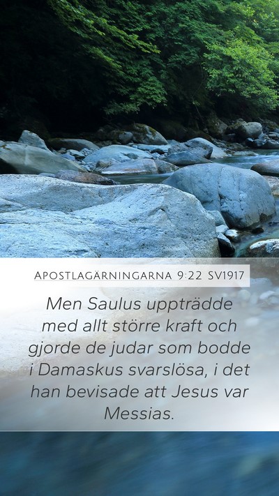 Apostlagärningarna 9:22 SV1917 Bible Verse Image