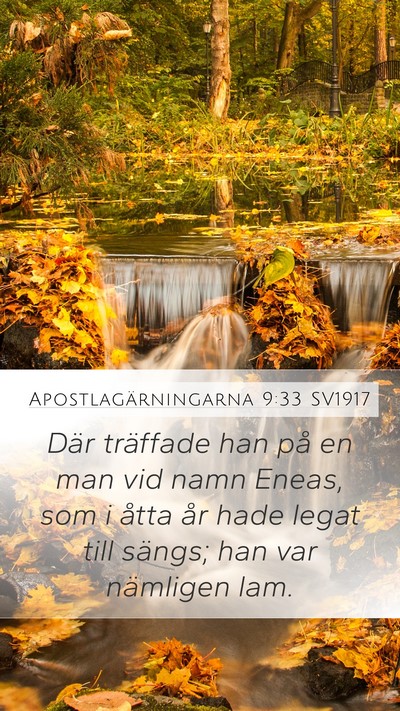 Apostlagärningarna 9:33 SV1917 Bible Verse Image
