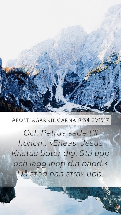 Apostlagärningarna 9:34 SV1917 Bible Verse Image