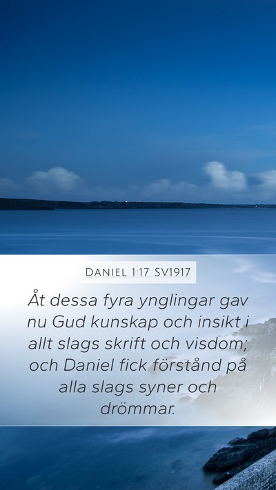 Daniel 1:17 SV1917 Bible Verse Image