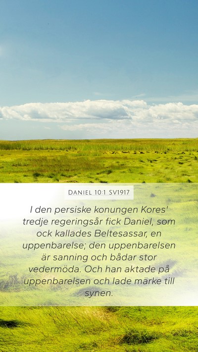 Daniel 10:1 SV1917 Bible Verse Image