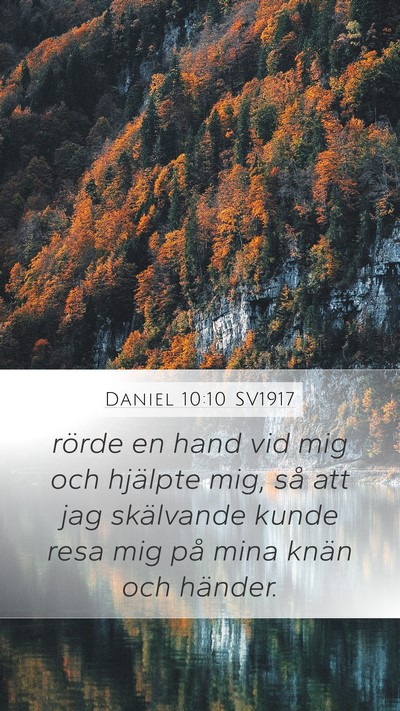 Daniel 10:10 SV1917 Bible Verse Image