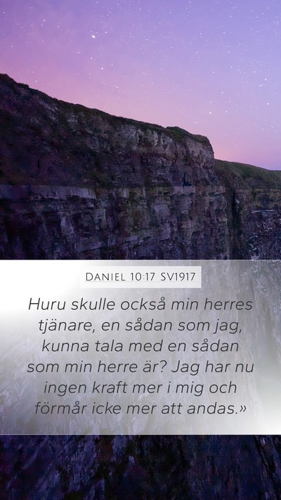 Daniel 10:17 SV1917 Bible Verse Image