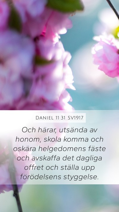 Daniel 11:31 SV1917 Bible Verse Image