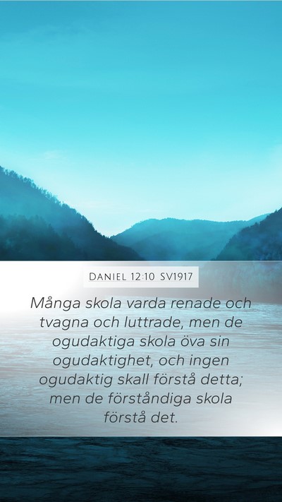 Daniel 12:10 SV1917 Bible Verse Image