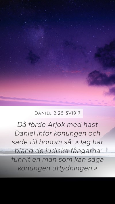 Daniel 2:25 SV1917 Bible Verse Image