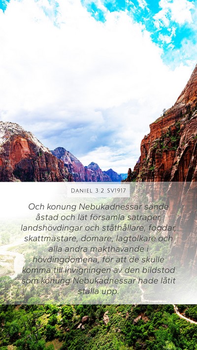 Daniel 3:2 SV1917 Bible Verse Image