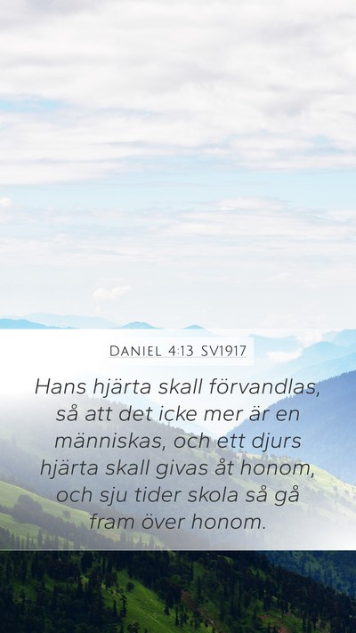 Daniel 4:13 SV1917 Bible Verse Image
