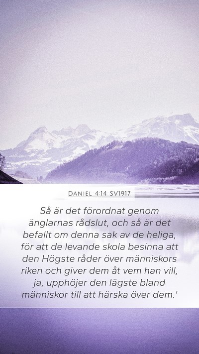 Daniel 4:14 SV1917 Bible Verse Image