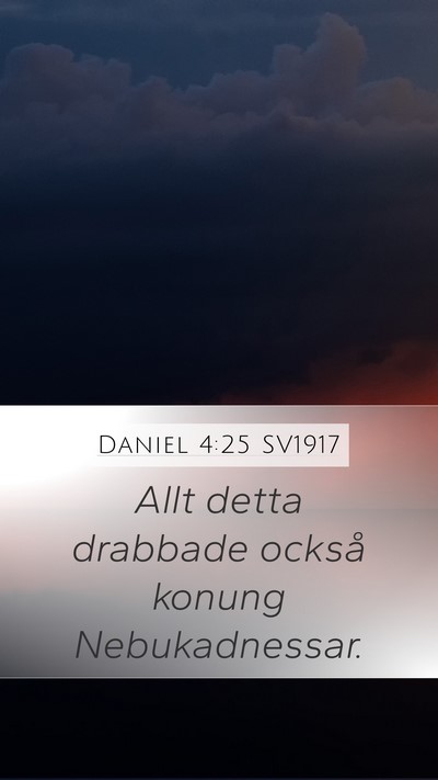 Daniel 4:25 SV1917 Bible Verse Image