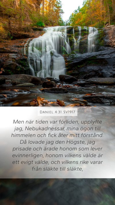 Daniel 4:31 SV1917 Bible Verse Image