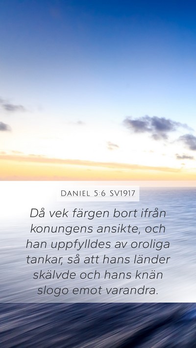Daniel 5:6 SV1917 Bible Verse Image