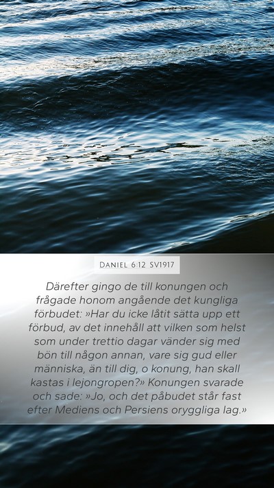 Daniel 6:12 SV1917 Bible Verse Image