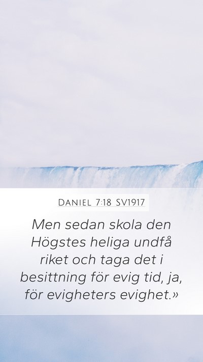 Daniel 7:18 SV1917 Bible Verse Image