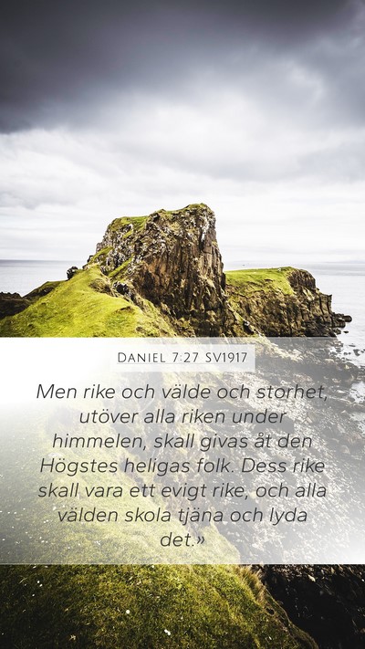 Daniel 7:27 SV1917 Bible Verse Image