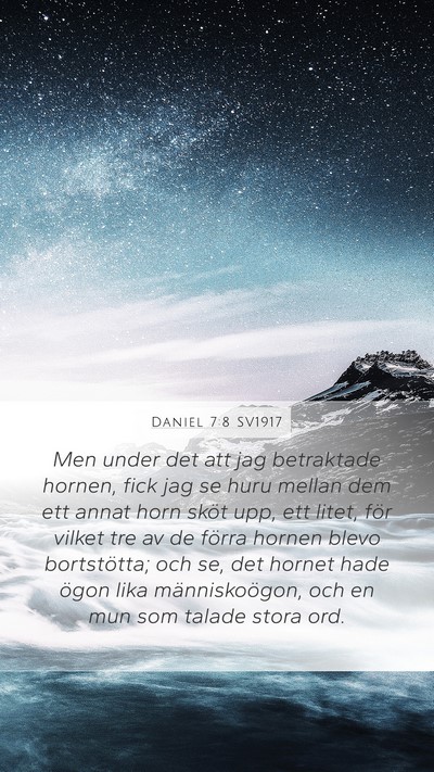 Daniel 7:8 SV1917 Bible Verse Image