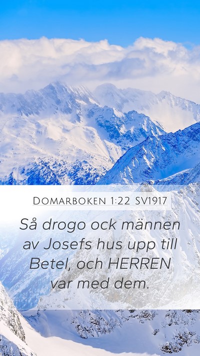 Domarboken 1:22 SV1917 Bible Verse Image