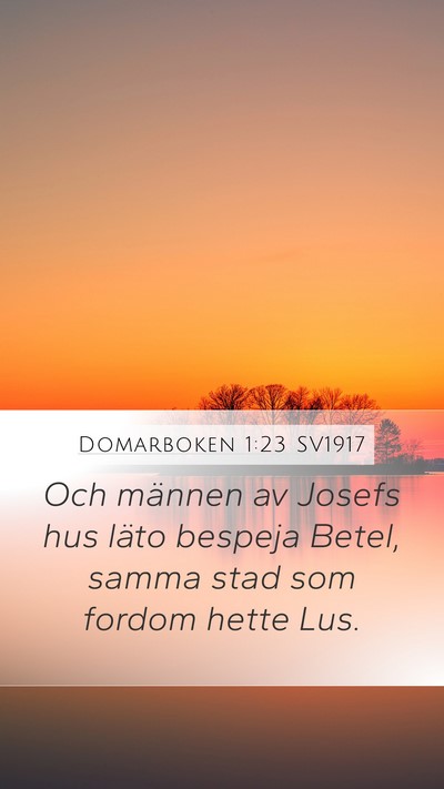 Domarboken 1:23 SV1917 Bible Verse Image