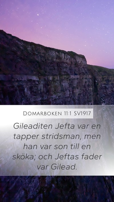 Domarboken 11:1 SV1917 Bible Verse Image