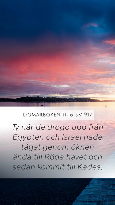 Domarboken 11:16 SV1917 Bible Verse Image