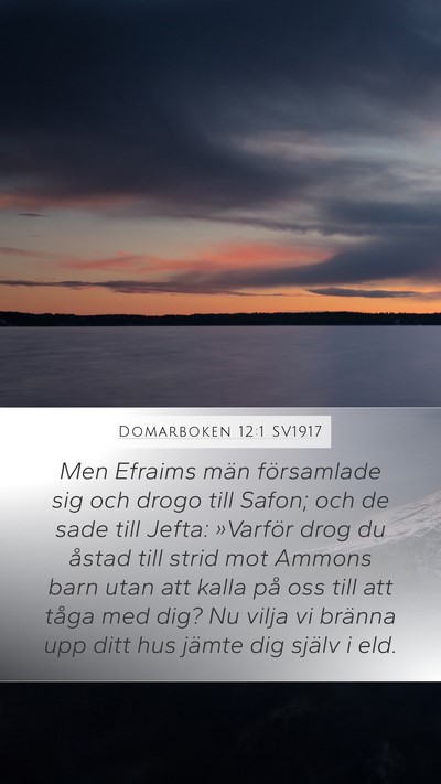 Domarboken 12:1 SV1917 Bible Verse Image
